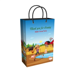 At the Farm Theme Tall Bag for Party Supplies – Personalized or Plain
